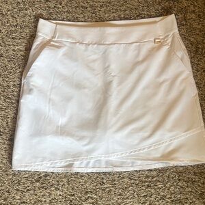 Greg Norman Collection White Performance Golf Skort